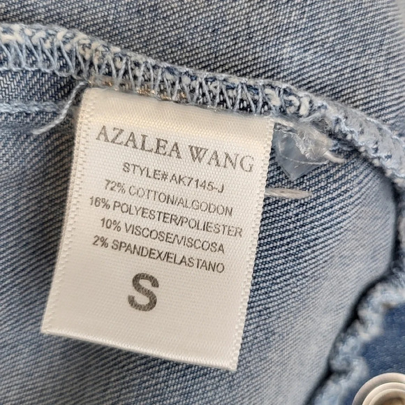 Denim Lace-Up Women's Jacket - Picture 11 of 11